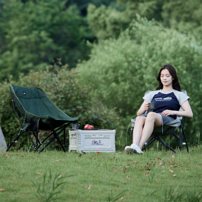 Стілець складаний Naturehike CNK23JU0001, світло-сірий зображення