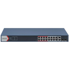 Hikvision DS-3E1326P-EI(B) - Коммутатор 24 порта управляемый POE