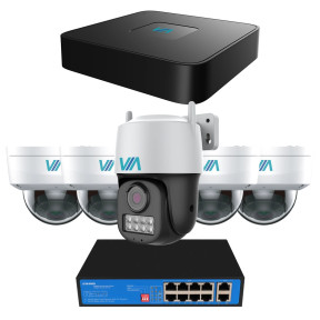 Комплект видеонаблюдения VIA SECURITY на 5 камер 3/4 Мп купить