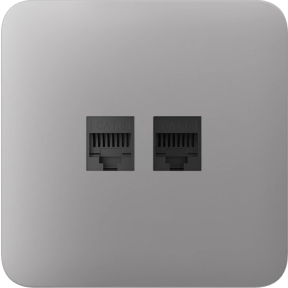 Фронтальна панель Ajax SoloCover (LAN) fog (для окремо встановленої інтернет-розетки) купити