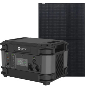 Ezviz CS-PS1300 (CN066)(FR) + Risen RSM40-8-400MB Full Black - Комплект из портативной зарядной станции и солнечной панели купить