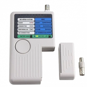 RJ-45, RJ-12, USB та BNC Тестер сетевой купить