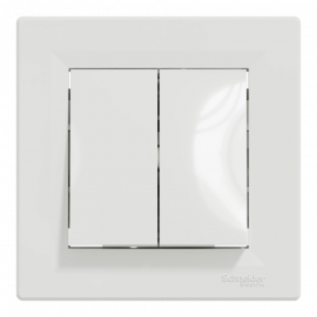 Schneider Electric ASFORA EPH0600121 Выключатель 2-кл. белый проходной купить