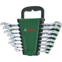 Bosch 1600A027PS - Набор ключей комбинированных с храповиком, 8шт