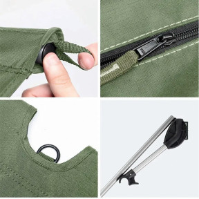 Ліжко складане Naturehike XJC05 NH20JJ001, Поліестер Oxford / алюміній, хакі фото