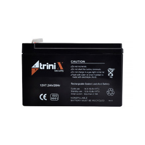 Акумуляторна батарея TRINIX 12V 7,2Ah/20Hr - фото №3 Акумуляторна батарея TRINIX 12V 7,2Ah/20Hr в Україні
