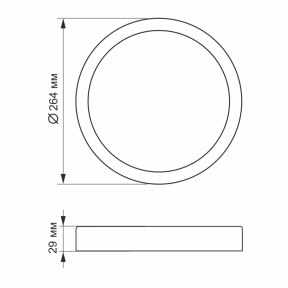 VIDEX 24W 5000K 220V - LED светильник накладной круглый Black - фото №3 VIDEX 24W 5000K 220V - LED светильник накладной круглый Black в Украине