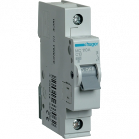 Автоматичний вимикач Hager In=10 А «C» 6kA MC110A