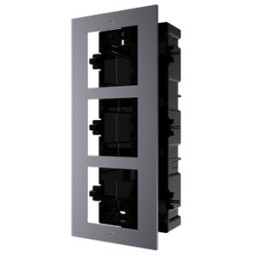 Hikvision DS-KD-ACF3/Plastic - Врезная монтажная рамка на 3 модуля