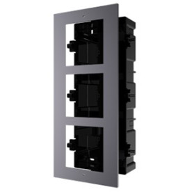 Hikvision DS-KD-ACF3/Plastic - Врезная монтажная рамка на 3 модуля