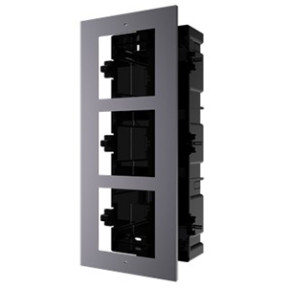 Hikvision DS-KD-ACF3/Plastic - Врезная монтажная рамка на 3 модуля купить