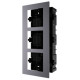 Hikvision DS-KD-ACF3/Plastic - Врезная монтажная рамка на 3 модуля