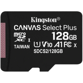 Kingston microSD 128GB C10 UHS-I R100MB/s + SD - Карта памяти