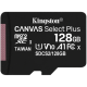 Kingston microSD 128GB C10 UHS-I R100MB/s + SD - Карта памяти