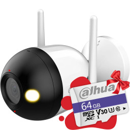 IP-камера видеонаблюдения Dahua Technology 4MP Smart Dual Light Wi-Fi Bullet DH-F4C-PV 2.8 mm