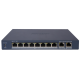 Hikvision DS-3E1310P-EI/M – Управляемый PoE коммутатор (8xPoE 100M, 2xGb RJ45, 60W, 300m)