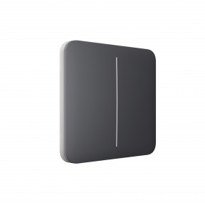 Ajax SoloButton (2-gang) Графітова - Кнопка для двоклавішного вимикача - фото №2 Ajax SoloButton (2-gang) Графітова - Кнопка для двоклавішного вимикача зображення