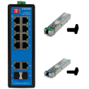 Ewind EW-PIS1712-8FE + SFP-1.25G-20KM-TX/RX - Комплект