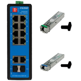 Ewind EW-PIS1712-8FE + SFP-1.25G-20KM-TX/RX - Комплект