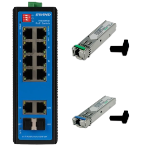 Ewind EW-PIS1712-8FE + SFP-1.25G-20KM-TX/RX - Комплект купити
