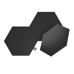 Додаткові панелі Nanoleaf Shapes Ultra Black Hexagons Expansion Pack, Apple Homekit — 3 шт.