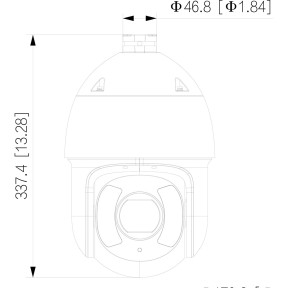 Dahua Technology DH-SD6CE245GB-HNR - 2Мп сетевая Starlight PTZ-камера