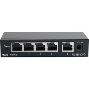 Ruijie Reyee RG-ES105D - 5-портовый неуправляемый коммутатор 10/100 Мбит/с купить