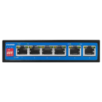 EWIND EW-S1906CF-DP – Некерований PoE-комутатор (4xPoE, 2xUplink, 60 Вт, AI Watchdog)