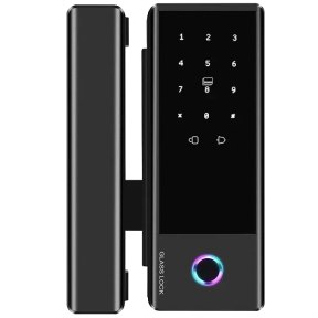 SEVEN LOCK SL-7776BF black - Умный биометрический замок на стеклянную дверь купить