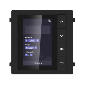 Модуль з монітором відеодомофона Hikvision DS-KD-DIS зображення