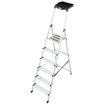 KRAUSE Secury MultiGrip 6 – Драбина алюмінієва (3.25м, 6 сходинок, MultiGrip tray, 5.6кг)
