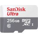 SanDisk Ultra 256GB – Карта пам'яті (microSDXC, 100 МБ/с, Class 10)