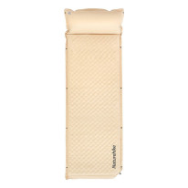 Самонадувающийся коврик одноместный с подушкой Naturehike CNK2300DZ014, 60 мм, бежевый