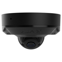 Ajax DomeCam Mini HL (8 Mp/2.8 mm) Black - Проводная купольная IP-камера с гибридной подсветкой