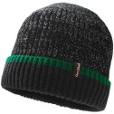 Шапка водонепроникна Dexshell Cuffed Beanie, р-р S/M (56-58 см) чорна з зеленою смужкою