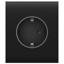 Ajax СenterCover (basic) Black - Центральна панель для вбудованої розетки
