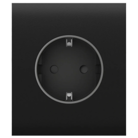 Ajax СenterCover (basic) Black - Центральна панель для вбудованої розетки