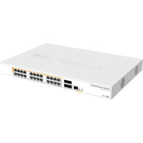 24-портовий комутатор MikroTik CRS328-24P-4S+RM зображення