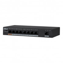 8-портовий комутатор з 8 РоЕ портами Dahua Technology DH-PFS3009-8ET-96