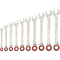 Bosch Professional (1600A02AU0) - Набір гайкових ключів з храповиком 10 шт