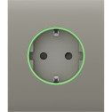 Ajax СenterCover (smart) [ type F ] Olive - Передняя панель и крышка розетки