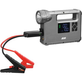 Пуско-зарядний пристрій портативний 2E Pitman, струм 400А/пік 1000А, 10000 мА/37 Вт·год, павербанк, компресор, ліхтар, 1xUSB-A, кейс