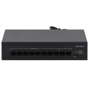Hedy HY8H2-80 – Некерований PoE-комутатор (8xPoE 75W, 2xUplink 100M, Extend 250m, Watchdog)