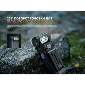 Ліхтар ручний Fenix SW05R-UV LED чорний купити
