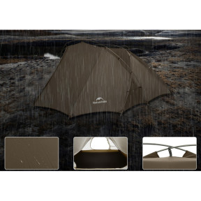 Намет двомісний Naturehike CNK2300ZP040, коричневий Ціна