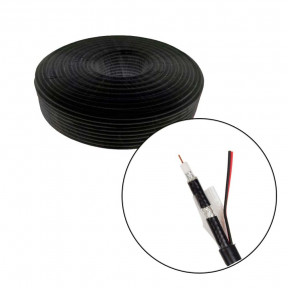 Кабель комбінований коаксіальний + живлення ATIS RG660 + 2×0.5 PE бухта 305м