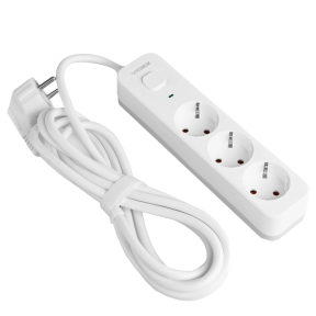 VIDEX ONCORD з/з 3п 3м (3x1.5мм) White - Сетевой удлинитель с кнопкой - фото №2 VIDEX ONCORD з/з 3п 3м (3x1.5мм) White - Сетевой удлинитель с кнопкой фото