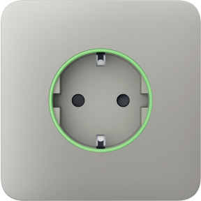 Ajax SoloCover (smart) Oyster - Передняя панель для встроенной розетки купить