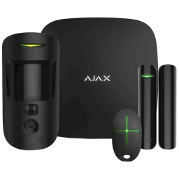 Ajax StarterKit Cam Plus HDR (8EU) UA black - Комплект охранной сигнализации