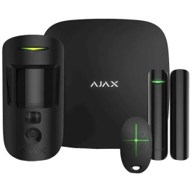 Ajax StarterKit Cam Plus HDR (8EU) UA black - Комплект охранной сигнализации